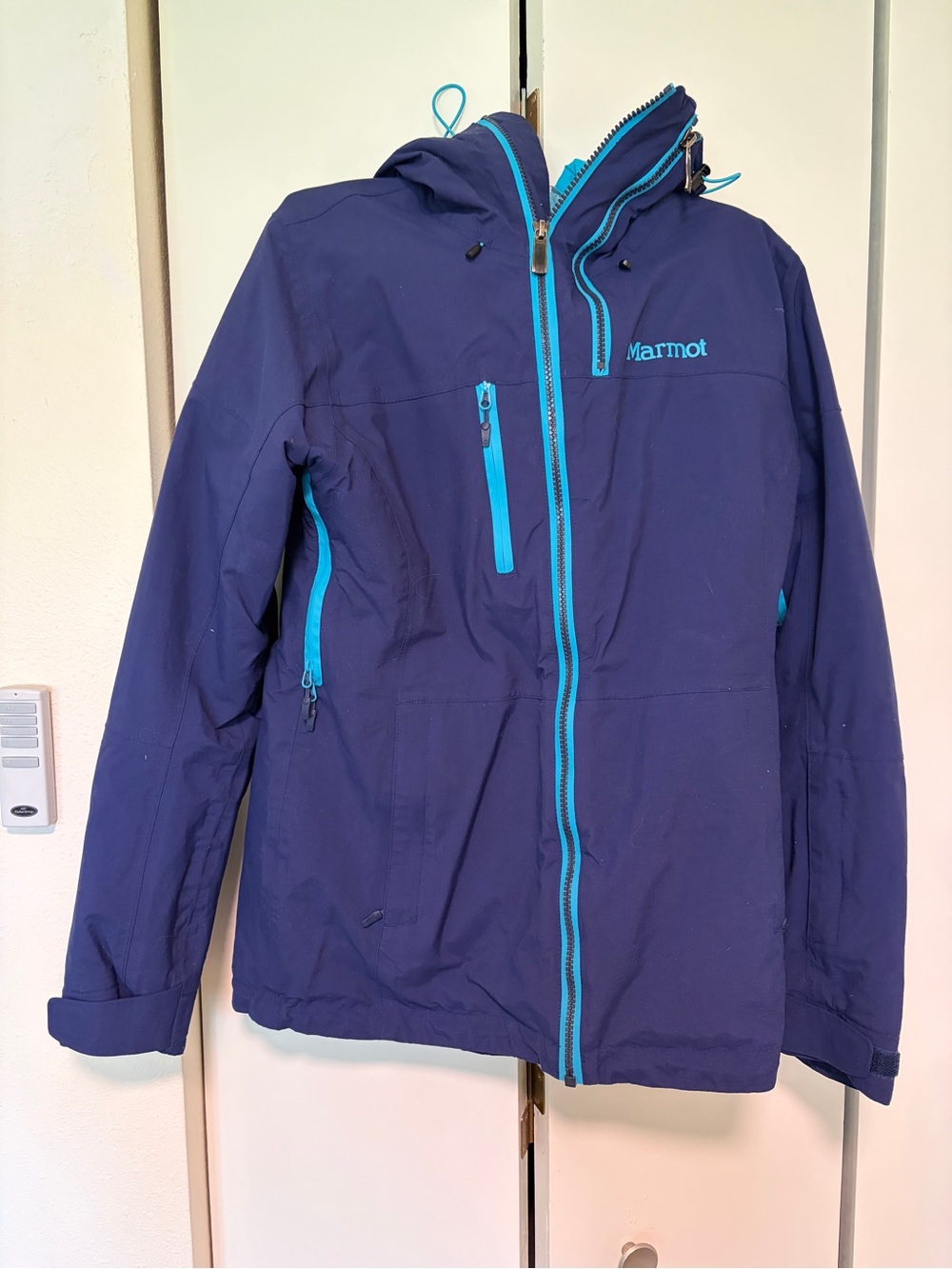Marmot Dropway ski jacket - Small - dark blue/indigo & turquoise